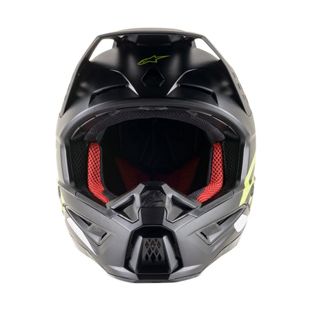 S-M5 COMPASS HELMET MATTE BLACK/YELLOW FLUO MD - 482-9204M-2