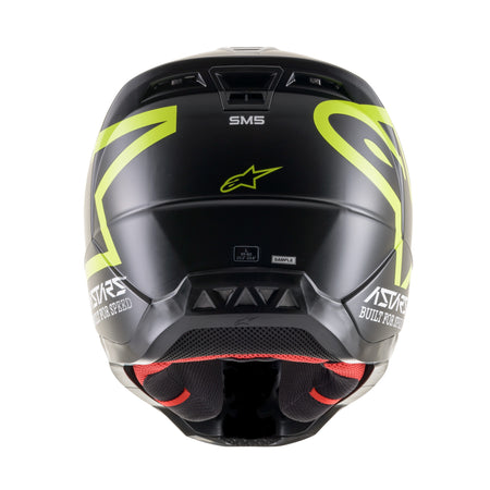 S-M5 COMPASS HELMET MATTE BLACK/YELLOW FLUO MD - 482-9204M-3