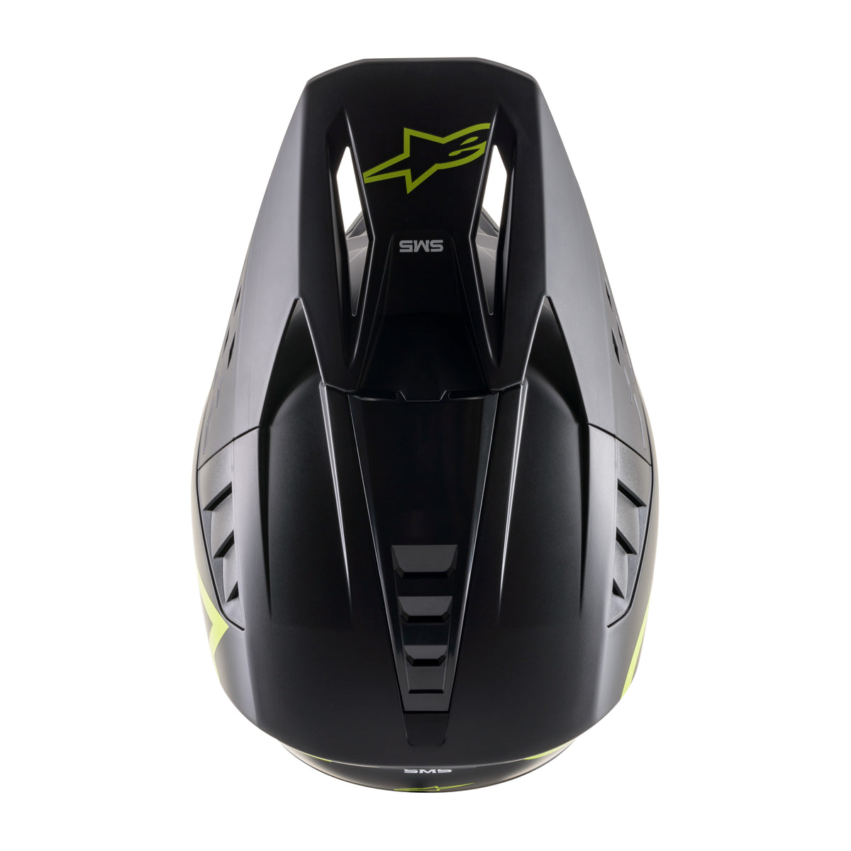 S-M5 COMPASS HELMET MATTE BLACK/YELLOW FLUO MD - 482-9204M-4