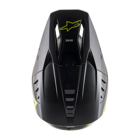 S-M5 COMPASS HELMET MATTE BLACK/YELLOW FLUO MD - 482-9204M-4