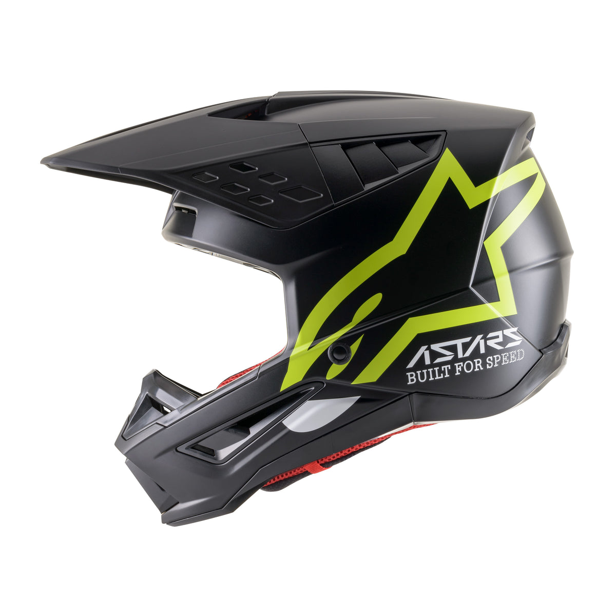 S-M5 COMPASS HELMET MATTE BLACK/YELLOW FLUO MD - 482-9204M