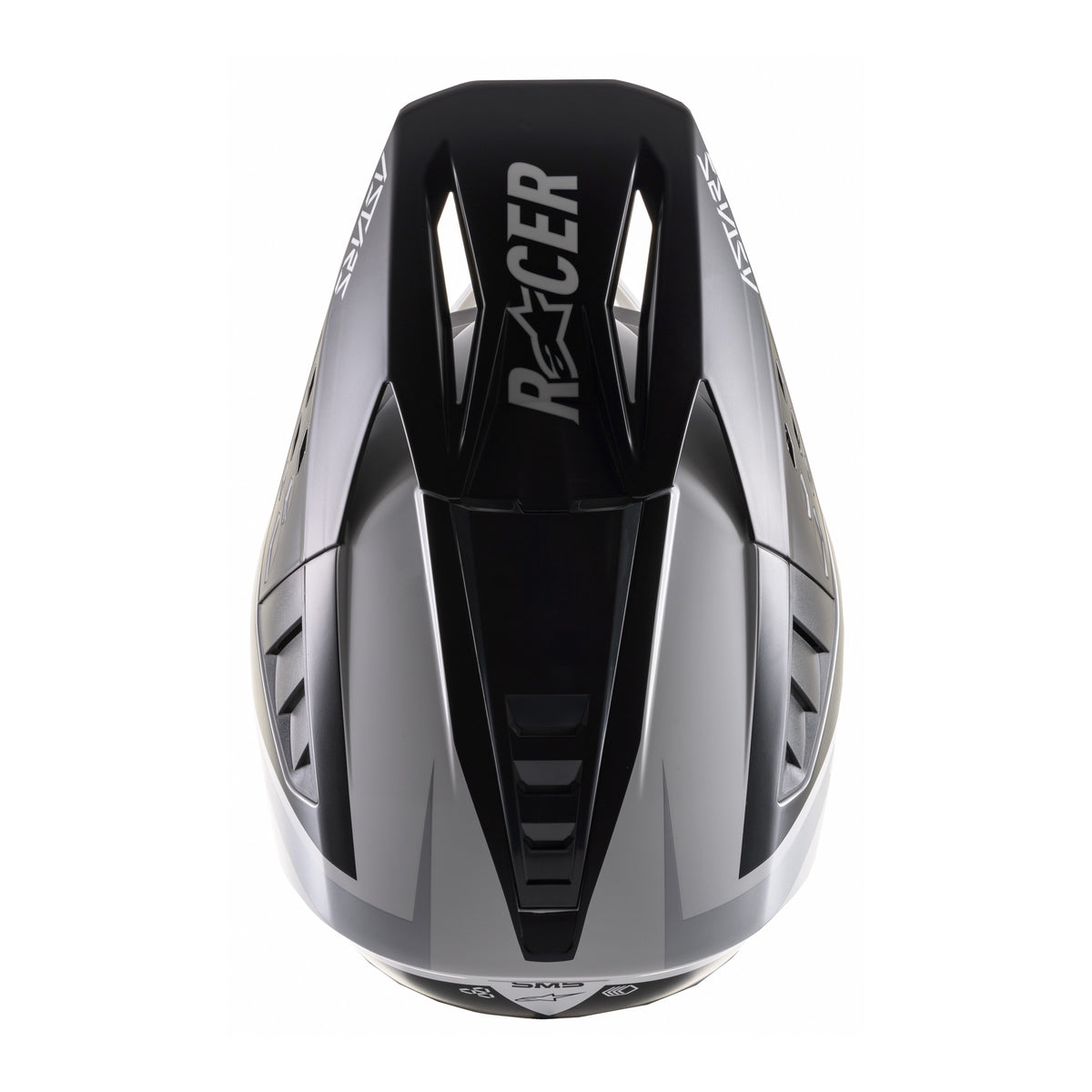 S-M5 RAYON HELMET MATTE LIGHT GREY/BLK/SLVR XL - 482-9208X-4