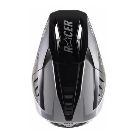 S-M5 RAYON HELMET MATTE LIGHT GREY/BLK/SLVR XL - 482-9208X-4