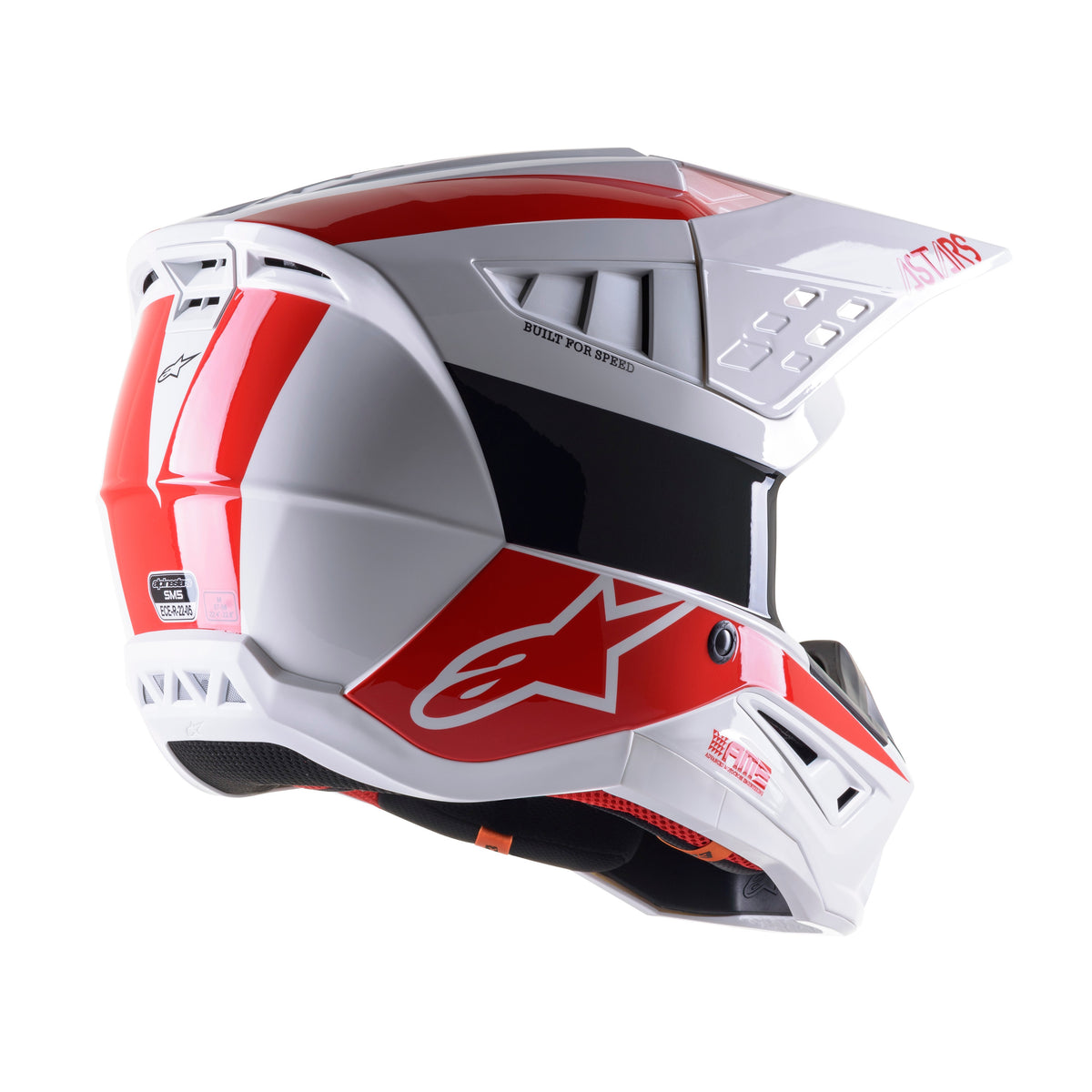 S-M5 BOND HELMET WHITE/RED GLOSSY XL - 482-9211X-1