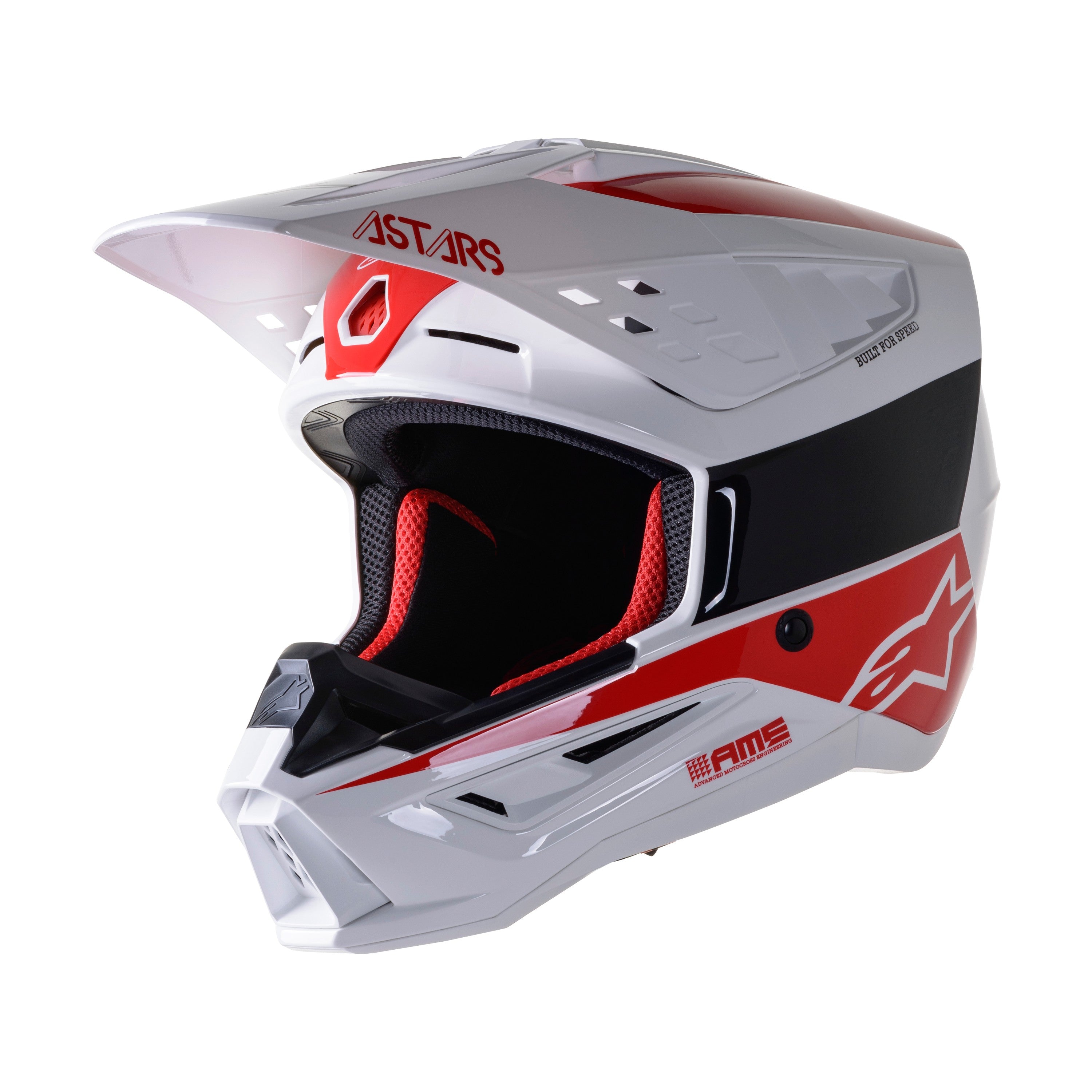 S-M5 BOND HELMET WHITE/RED GLOSSY XL - 482-9211X