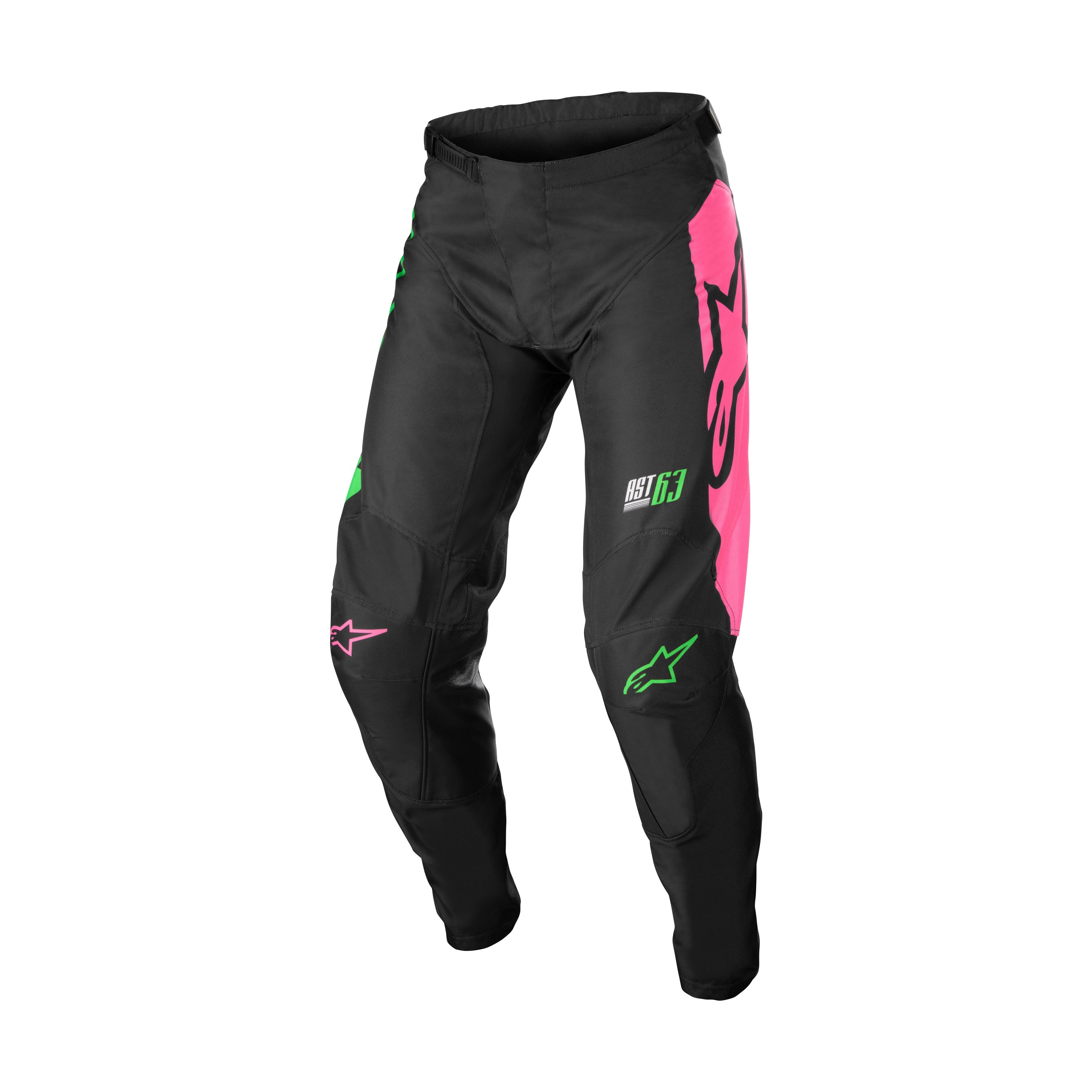 RACER COMPASS PANTS BLK/GRN NEON/PINK FLUO SZ 36 - 482-971436