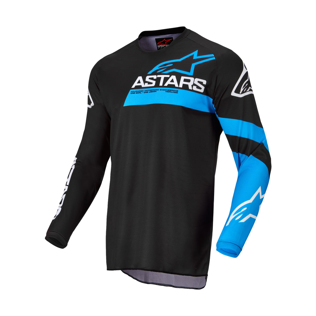 FLUID CHASER JERSEY BLACK/BLUE NEON XL - 482-9744X