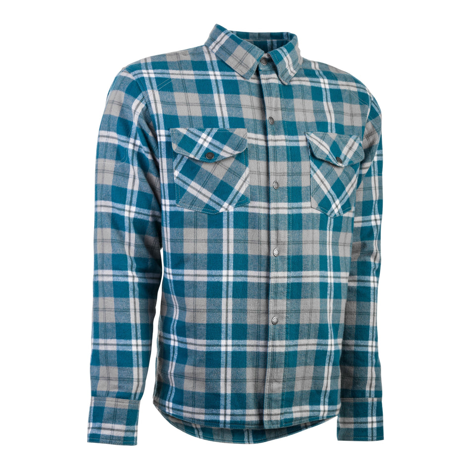 MARKSMAN FLANNEL GREY/BLUE LG - 489-1182L