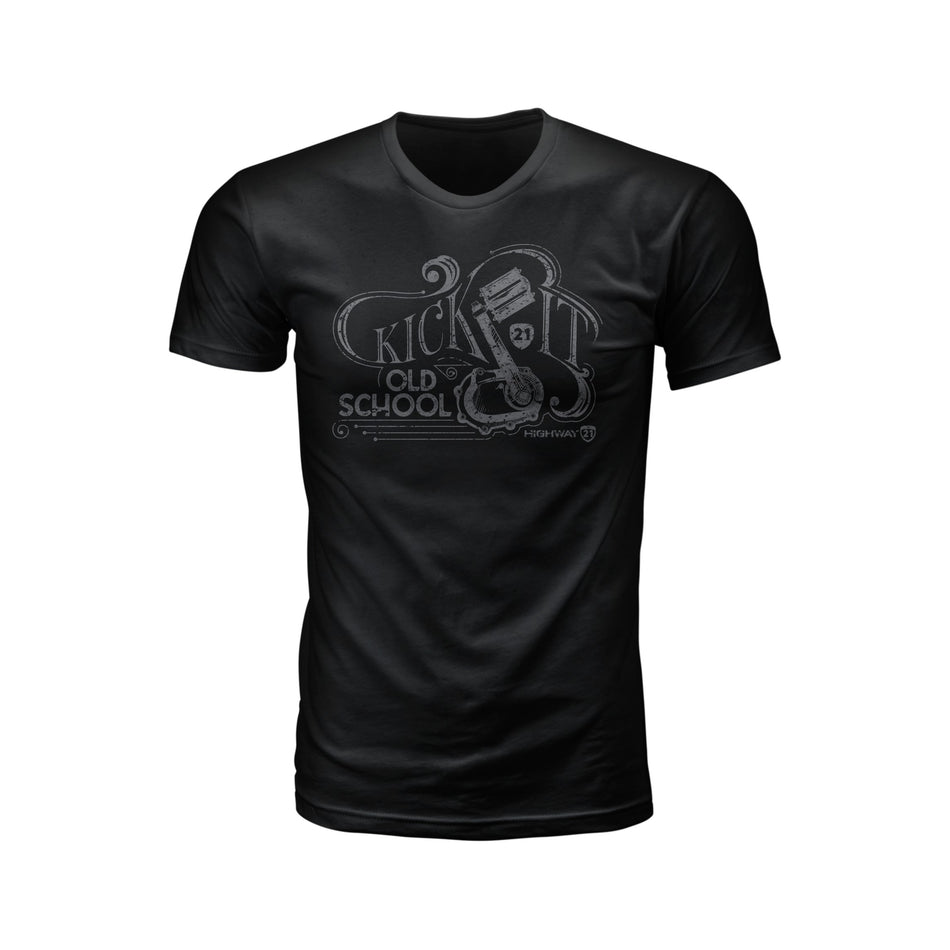 OLD SCHOOL TEE BLACK 3X - 489-20023X