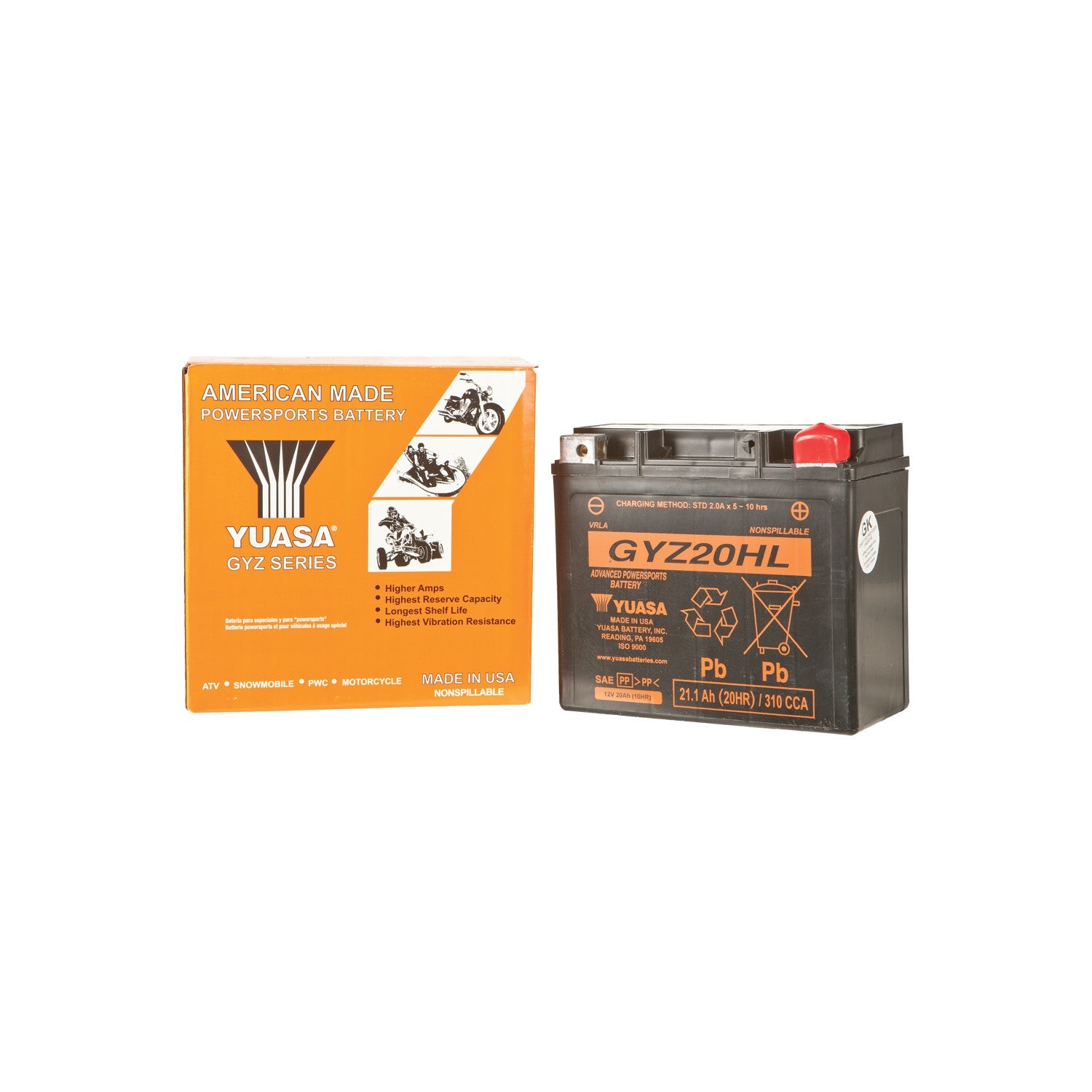 BATTERY GYZ20HL SEALED FACTORY ACTIVATED - 49-1958