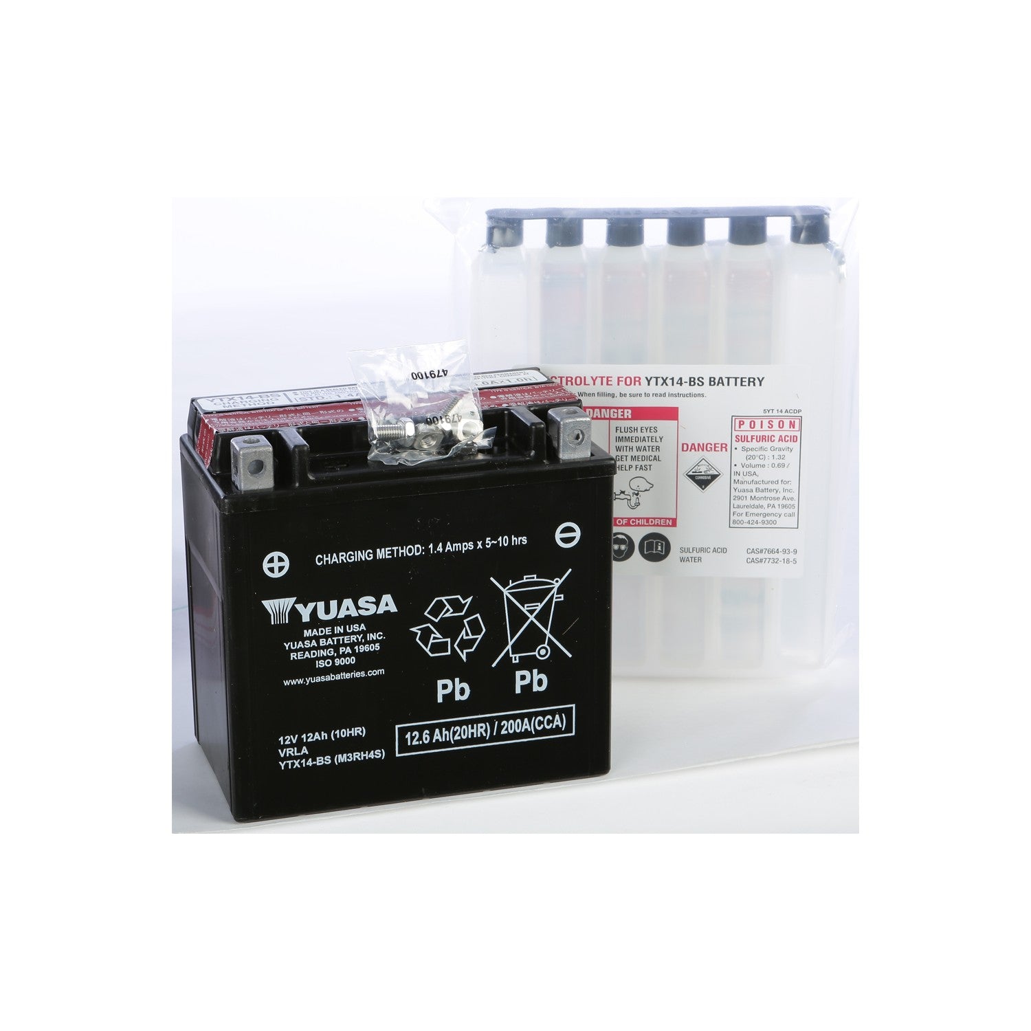 BATTERY YTX14-BS MAINTENANCE FREE - 49-1964