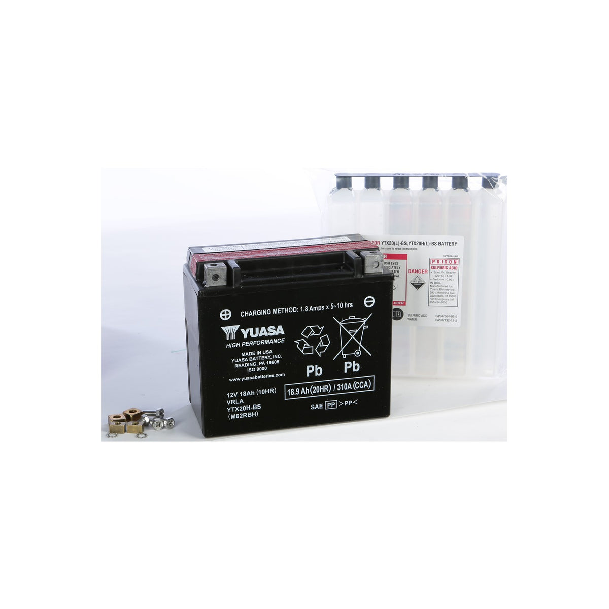 BATTERY YTX20H-BS MAINTENANCE FREE - 49-1973