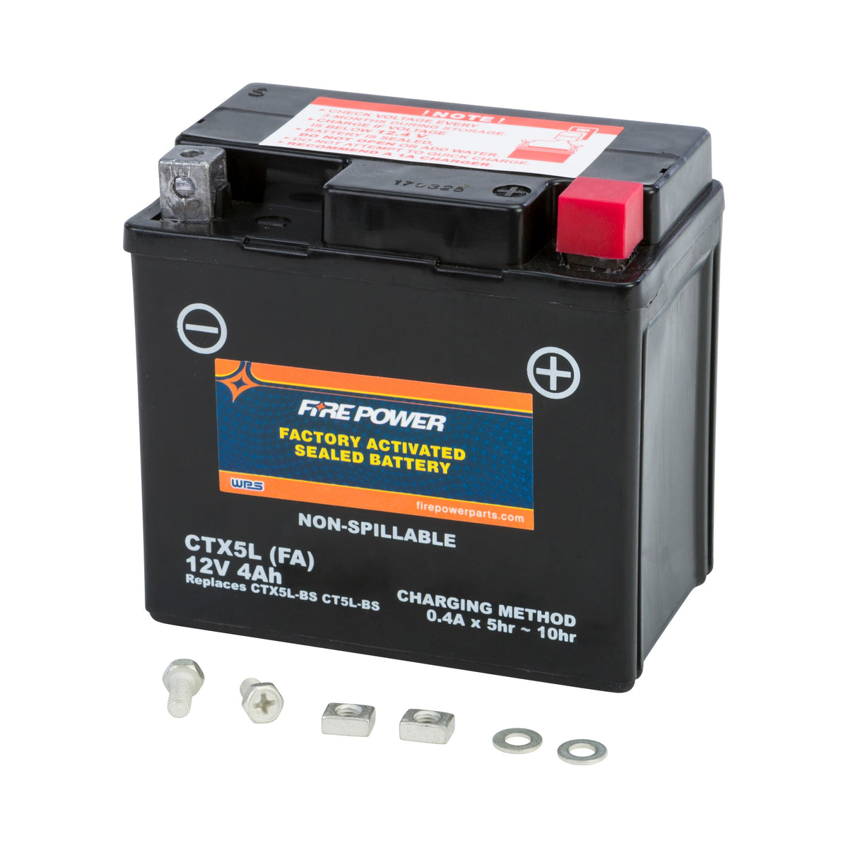 BATTERY CTX5L SEALED FACTORY ACTIVATED - 49-2244