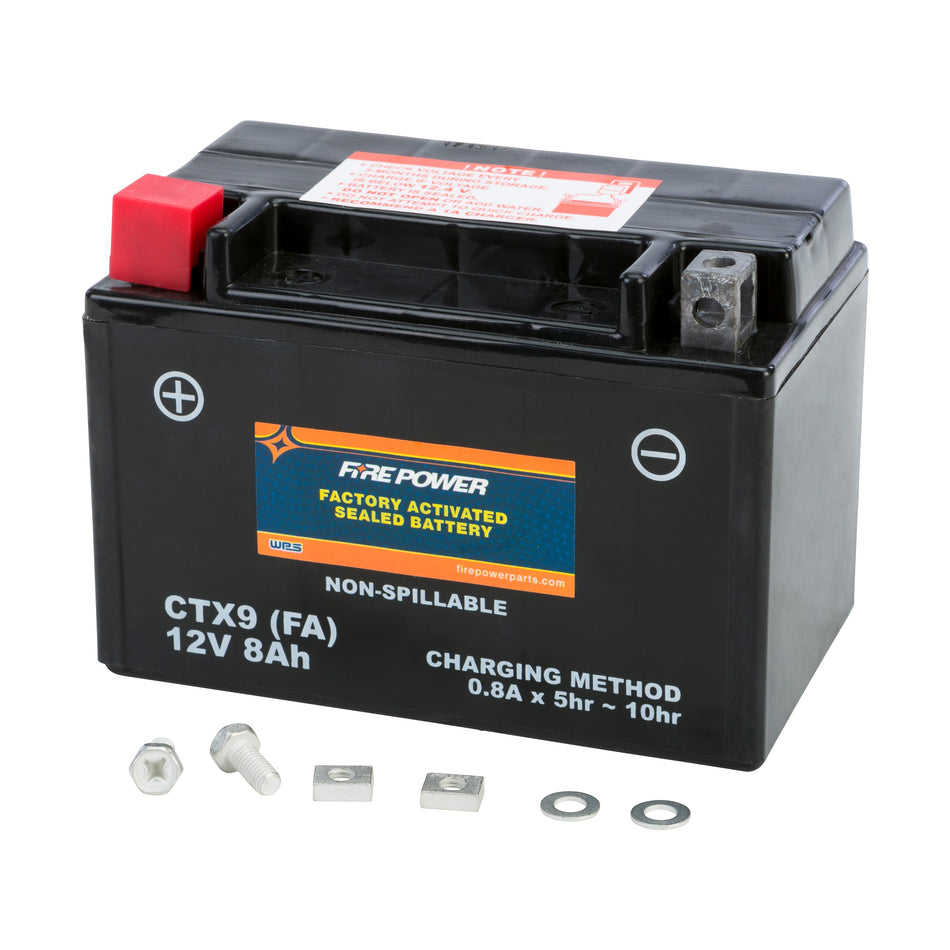 BATTERY CTX9 SEALED FACTORY ACTIVATED - 49-2246