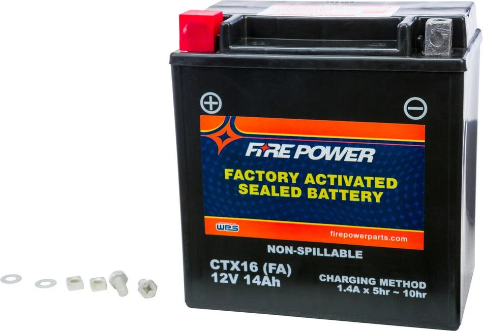 FIRE POWER BATTERY CTX14H-BS MAINTENANCE FREE - 49-2284