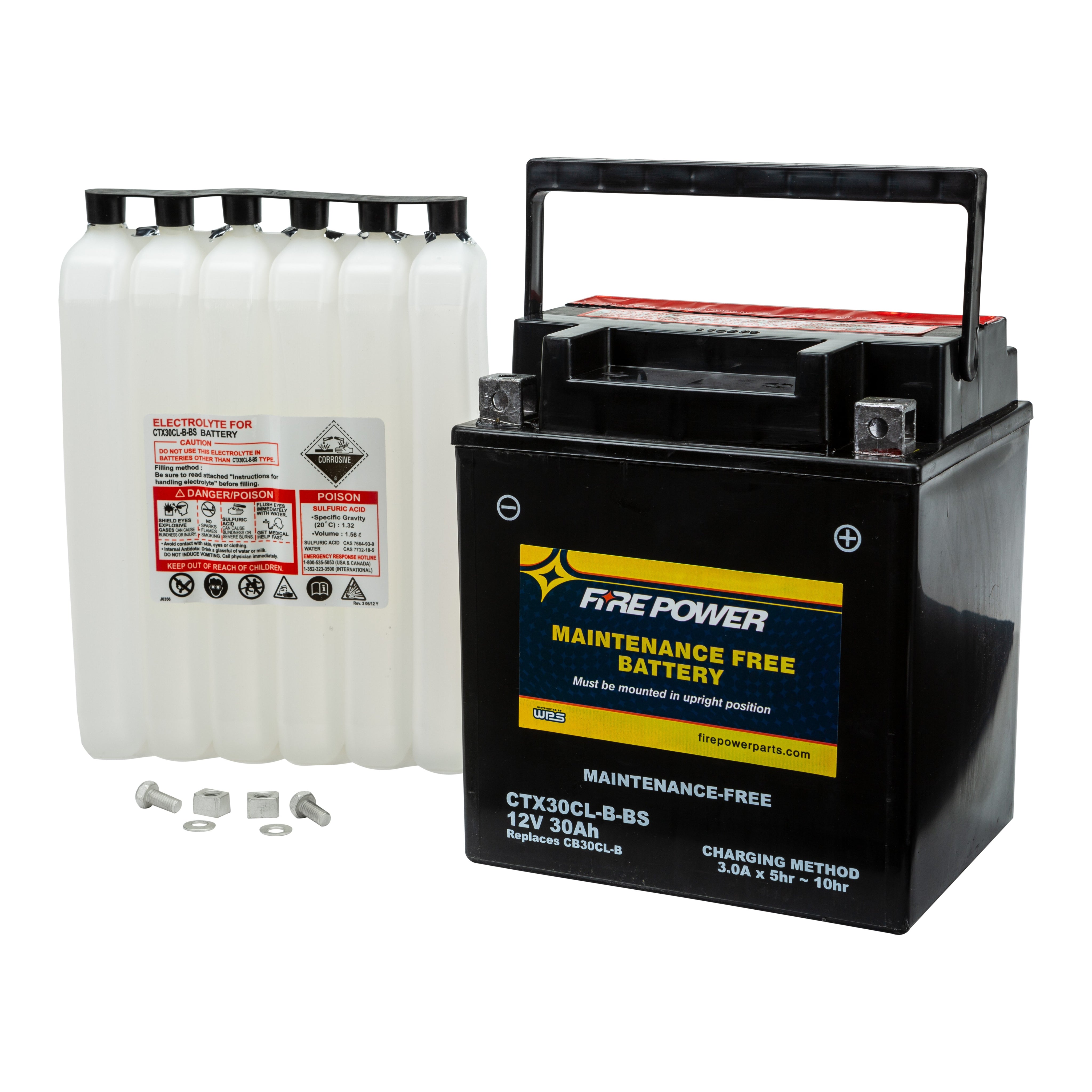 BATTERY CTX30CL-B-BS MAINTENANCE FREE - 49-2260