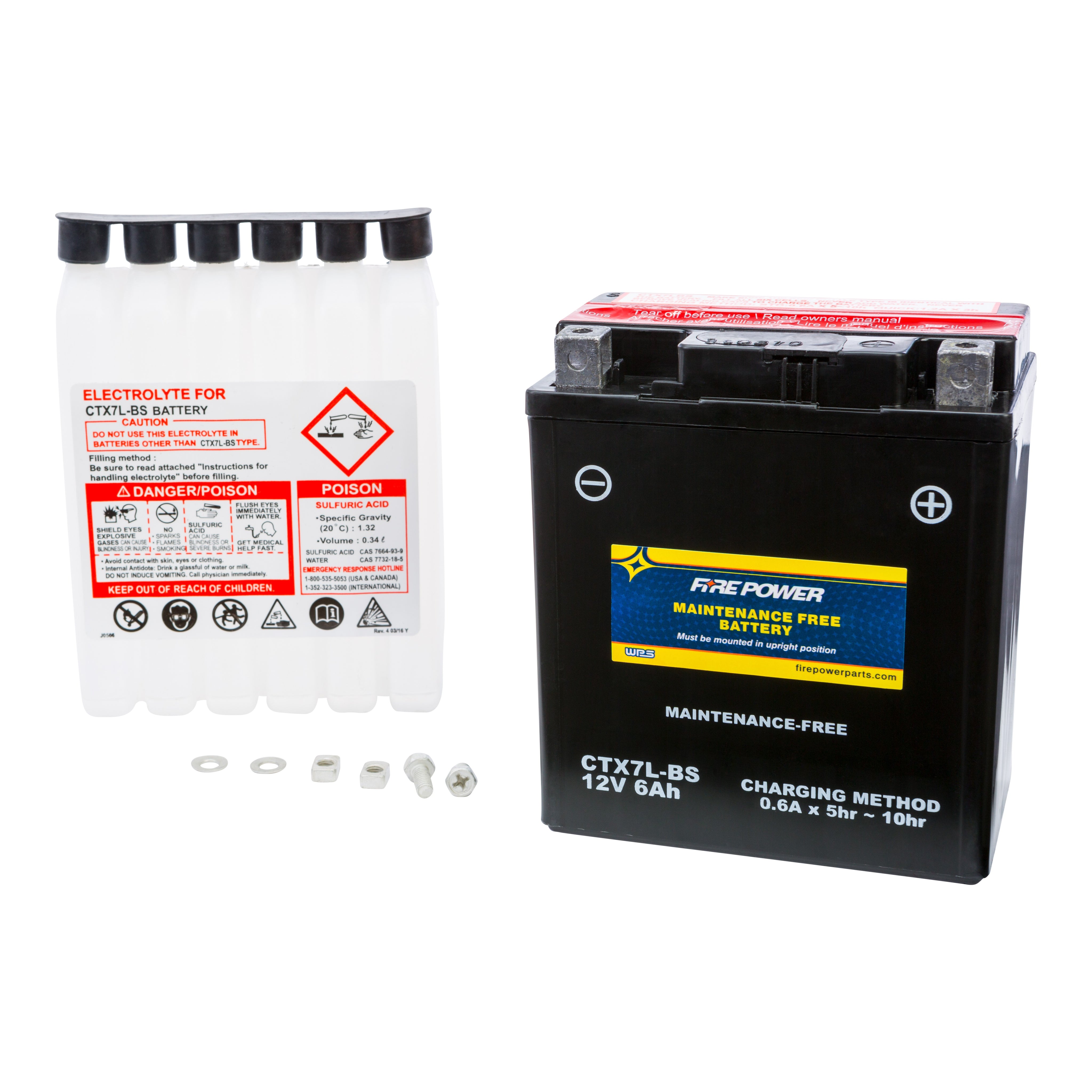 BATTERY CTX7L-BS MAINTENANCE FREE - 49-2268