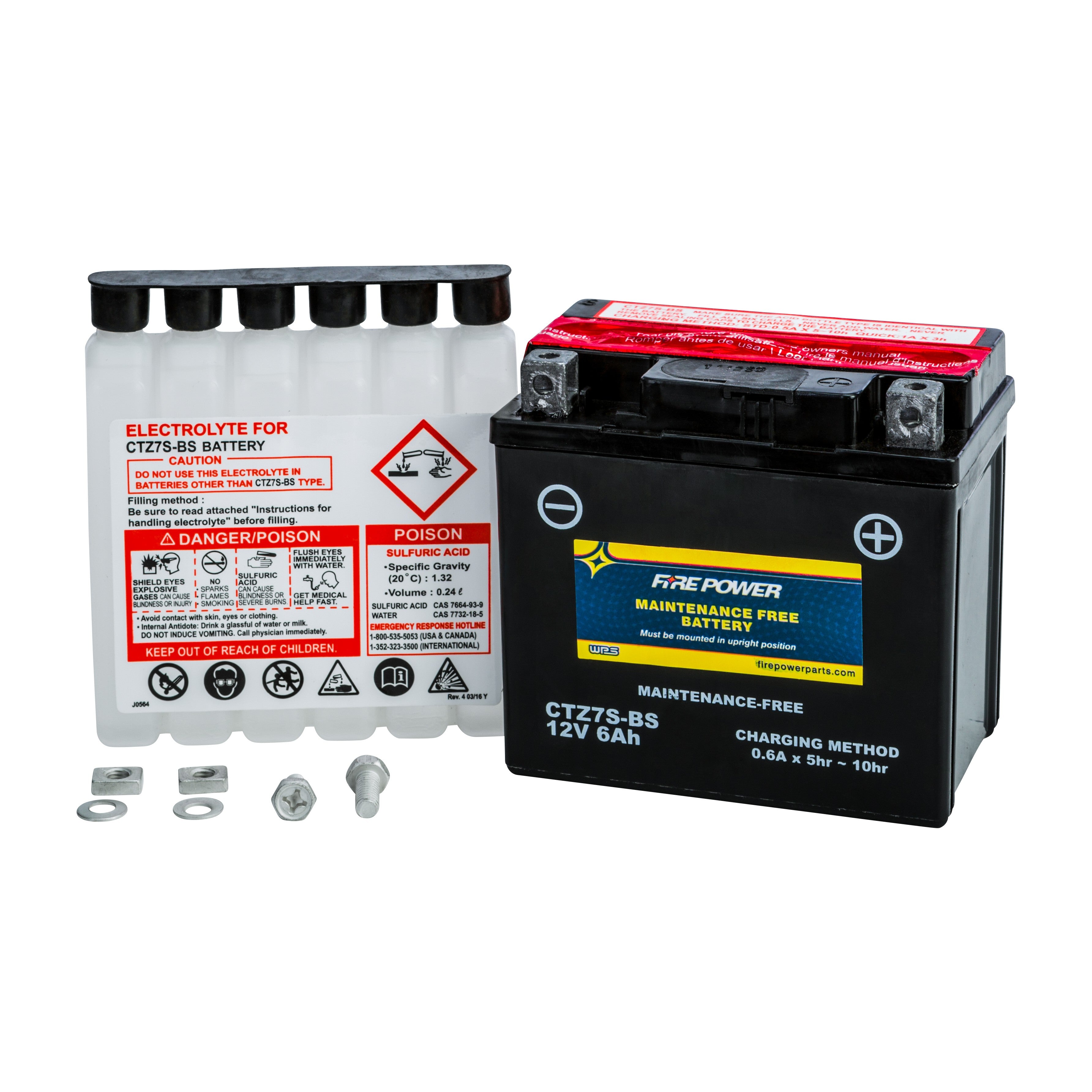 BATTERY CTZ7S-BS MAINTENANCE FREE - 49-2298