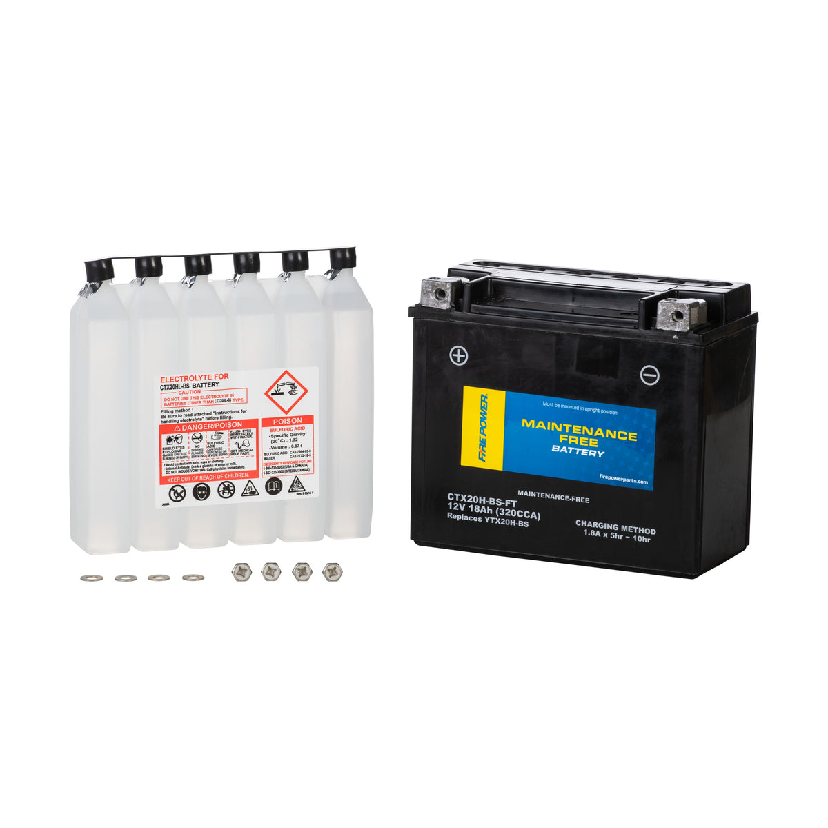 BATTERY CTX20H-BS-FT MAINTENANCE FREE - 49-3034