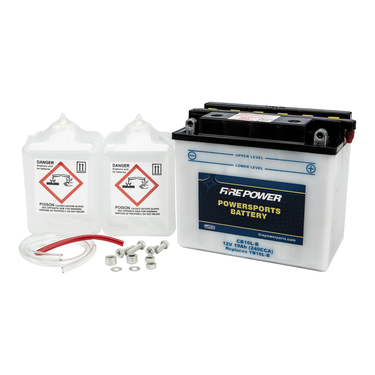 BATTERY W/ACID CB16L-B 12V HEAVY DUTY - 490-2230