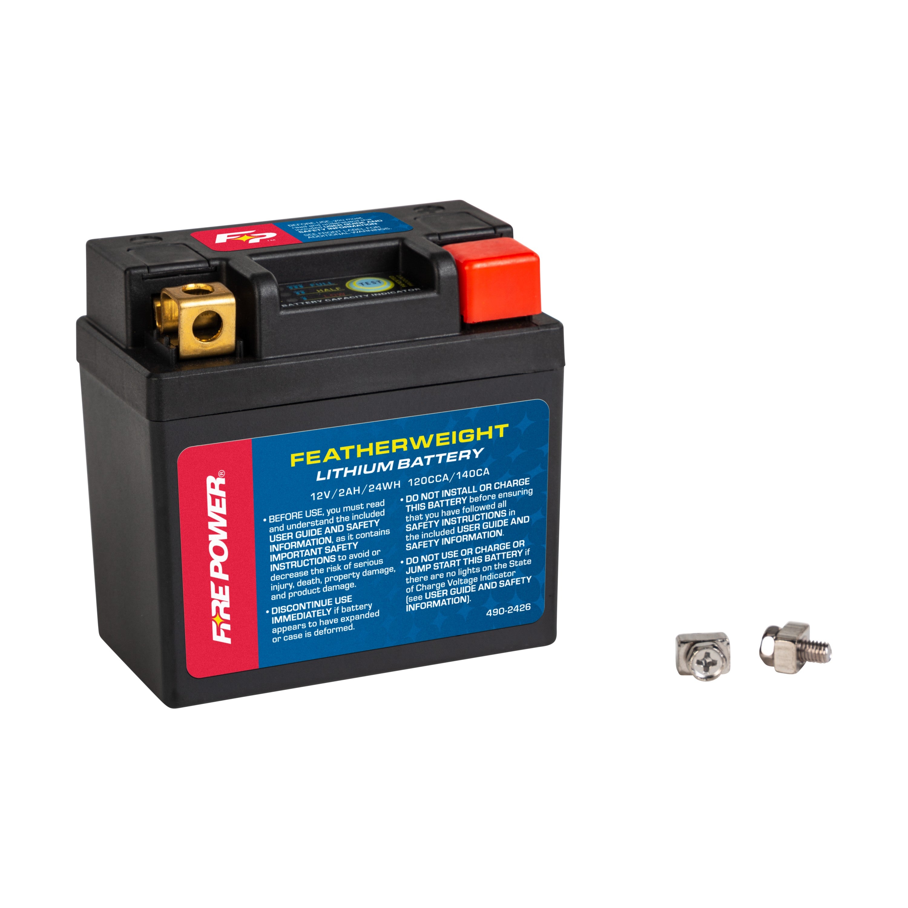 FEATHERWEIGHT LITHIUM BATTERY 120 CCA 12V/24WH - 490-2426