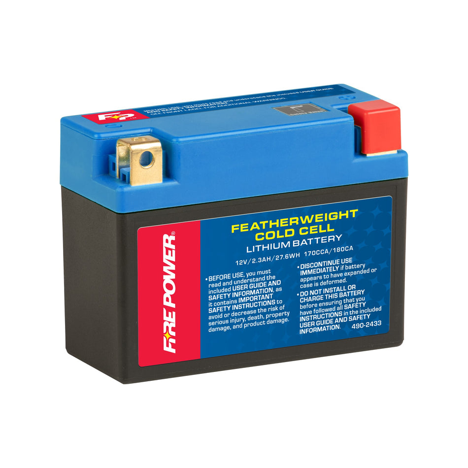 FEATHERWEIGHT LITHIUM BATTERY 170 CCA 12V/27.6WH - 490-2433
