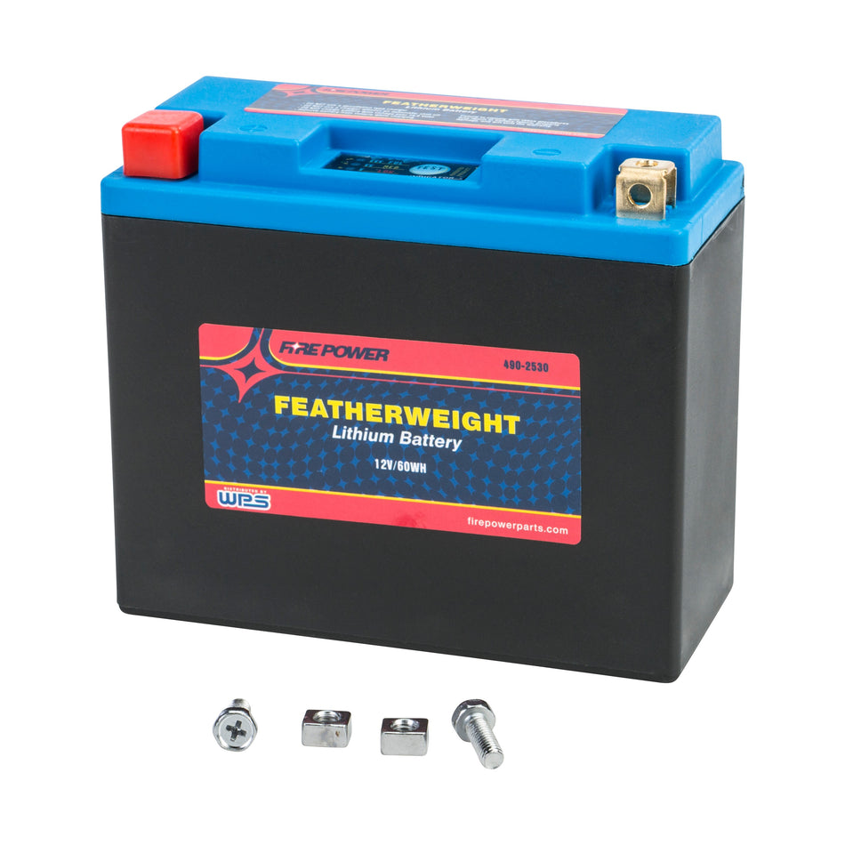 FEATHERWEIGHT LITHIUM BATTERY 280 CCA HJT12B-FPP 12V/60WH - 490-2530