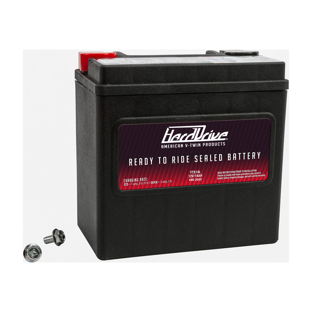 BATTERY YTX14L 240CCA FACTORY ACTIVATED SEALED AGM - 490-2653