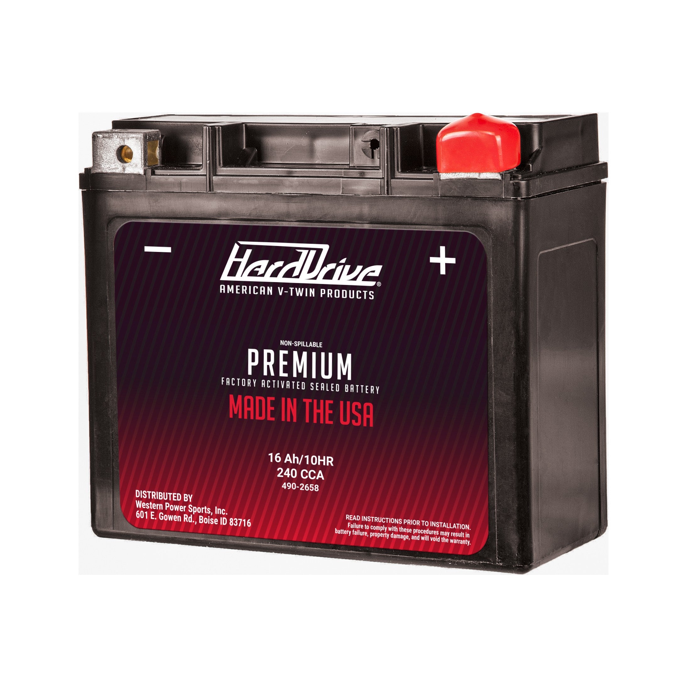 PREMIUM BATTERY GYZ16HL / YTX14L CCA 240 - 490-2658