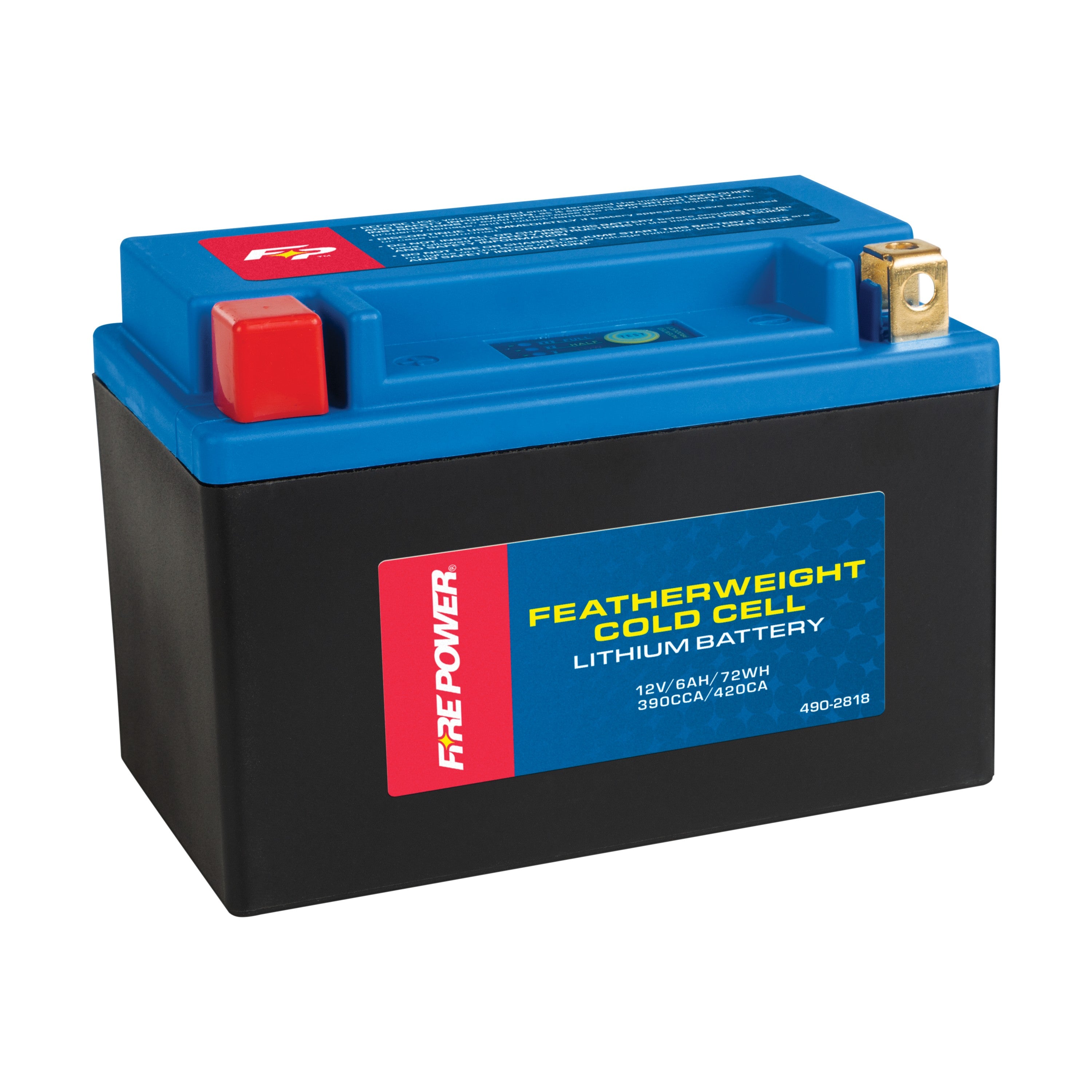 Cold Shell Battery FIRE POWER COLDWEATHER LITHIUM BATTERY 390 CCA HJTX20CH-FP-B-C - 490-2 ...