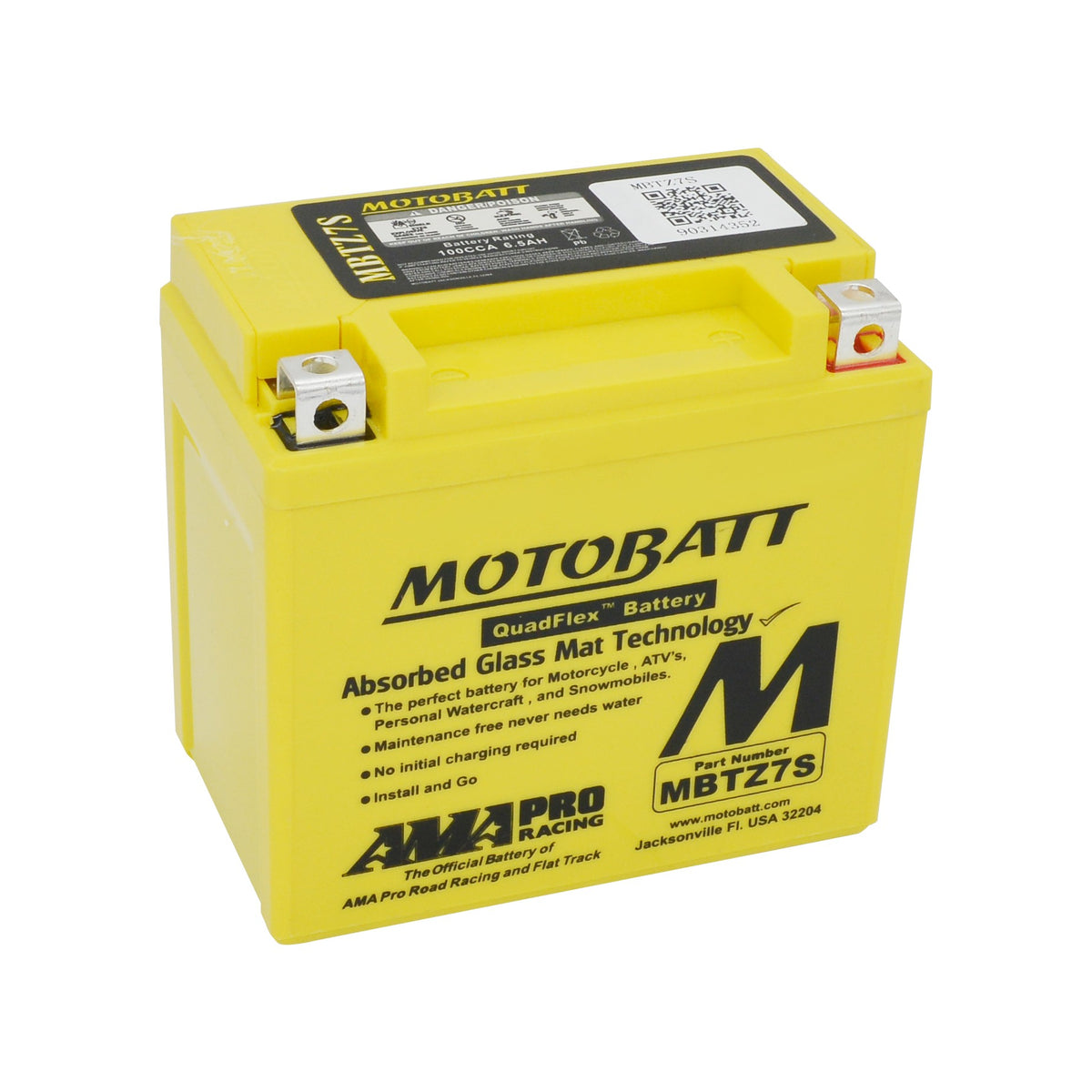 BATTERY MBTZ7S SEALED FACTORY ACTIVATED - 491-1003-2