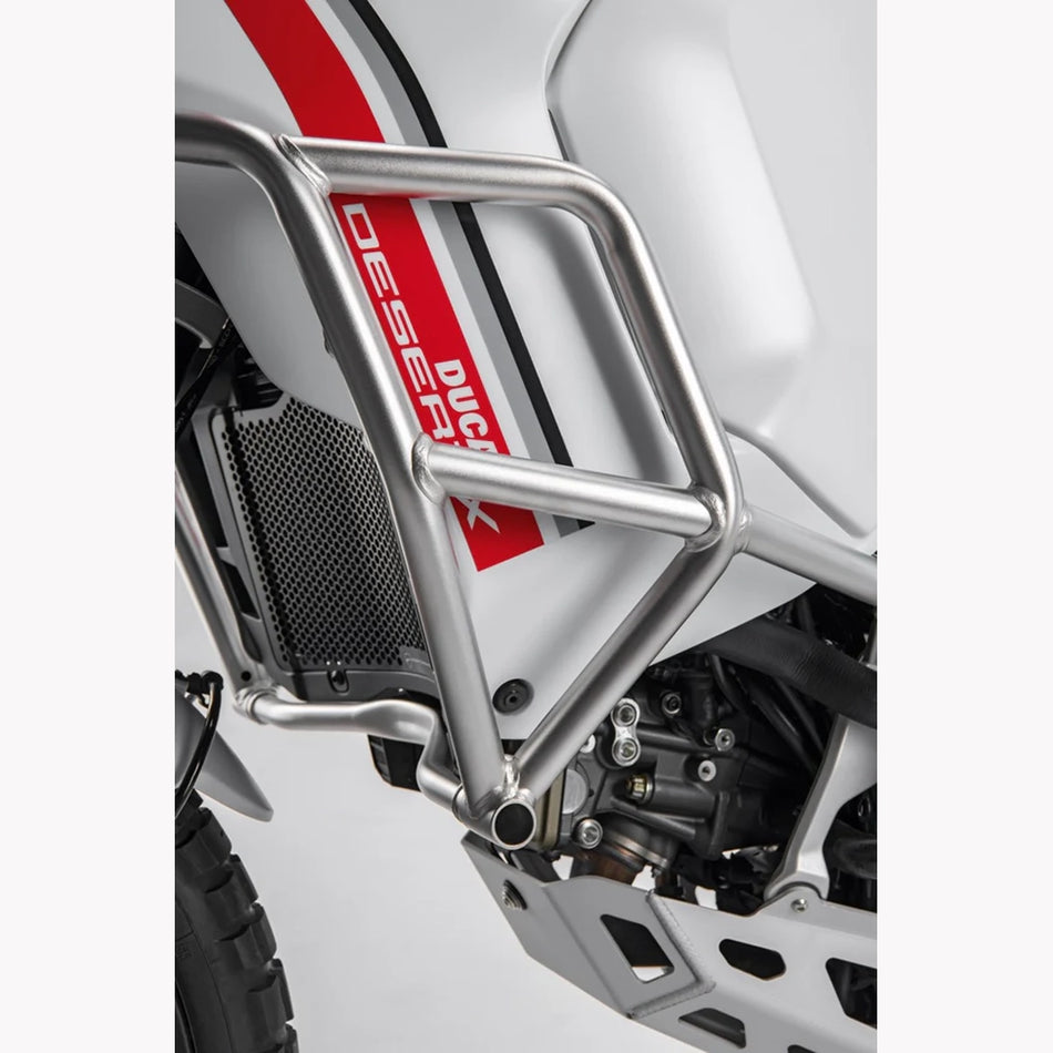 Desert X Silver Steel Engine Cover Crash Guards