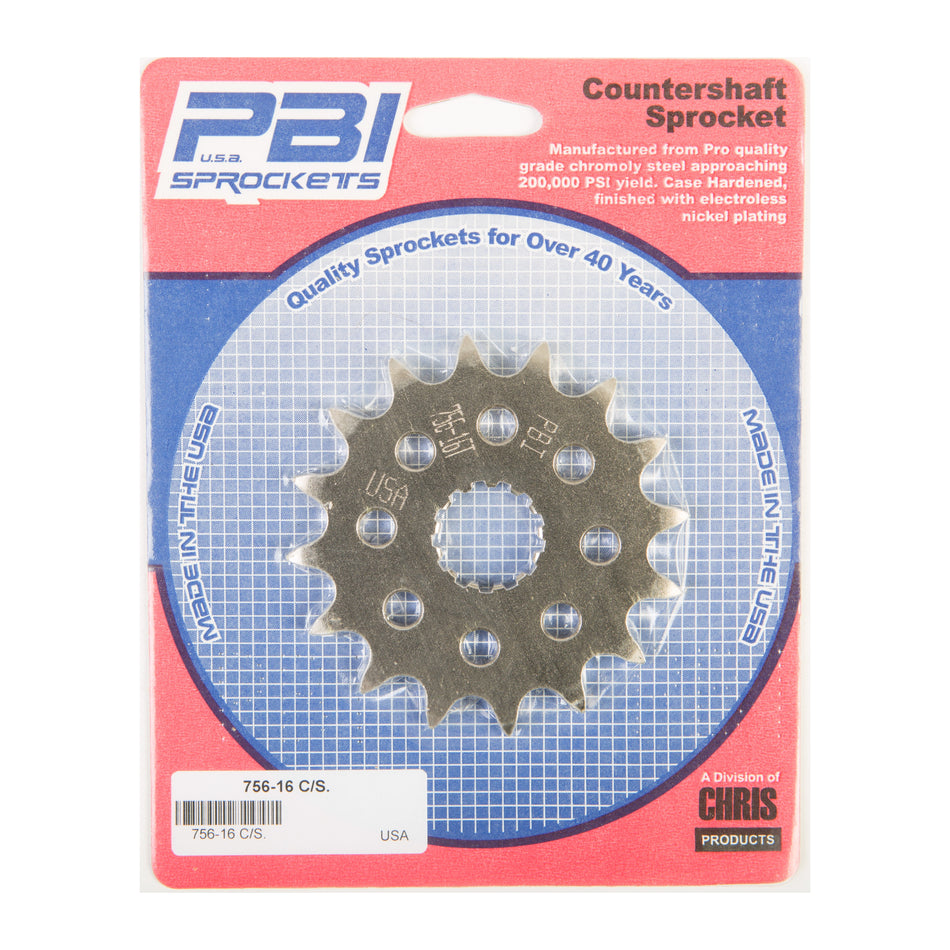FRONT CS SPROCKET STEEL 16T-520 KAW/SUZ/YAM - 50-75616