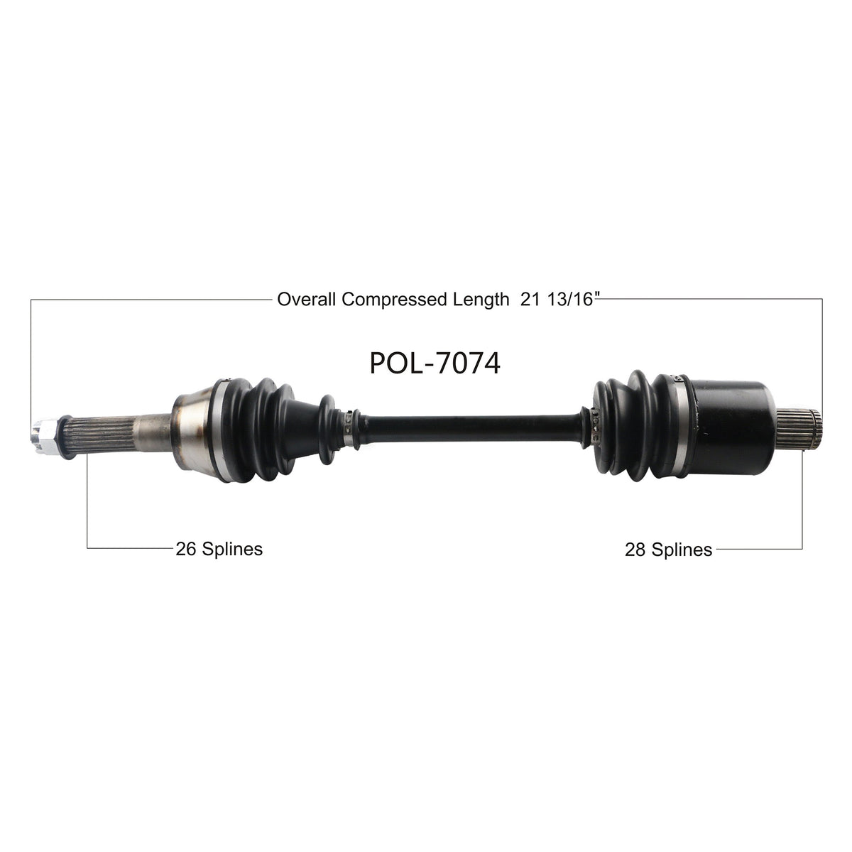 OE 2.0 AXLE REAR - 500-097074