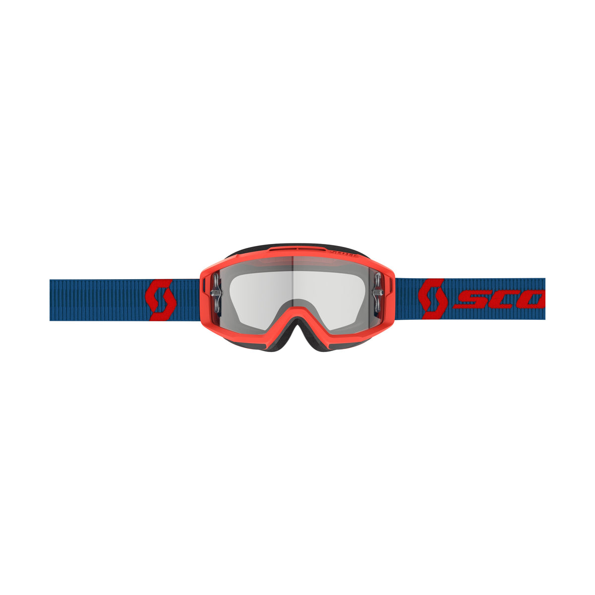 SPLIT OTG GOGGLE DRK BLUE/NEON RD CLEAR WORKS - 51-5648-1