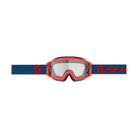 SPLIT OTG GOGGLE DRK BLUE/NEON RD CLEAR WORKS - 51-5648-1