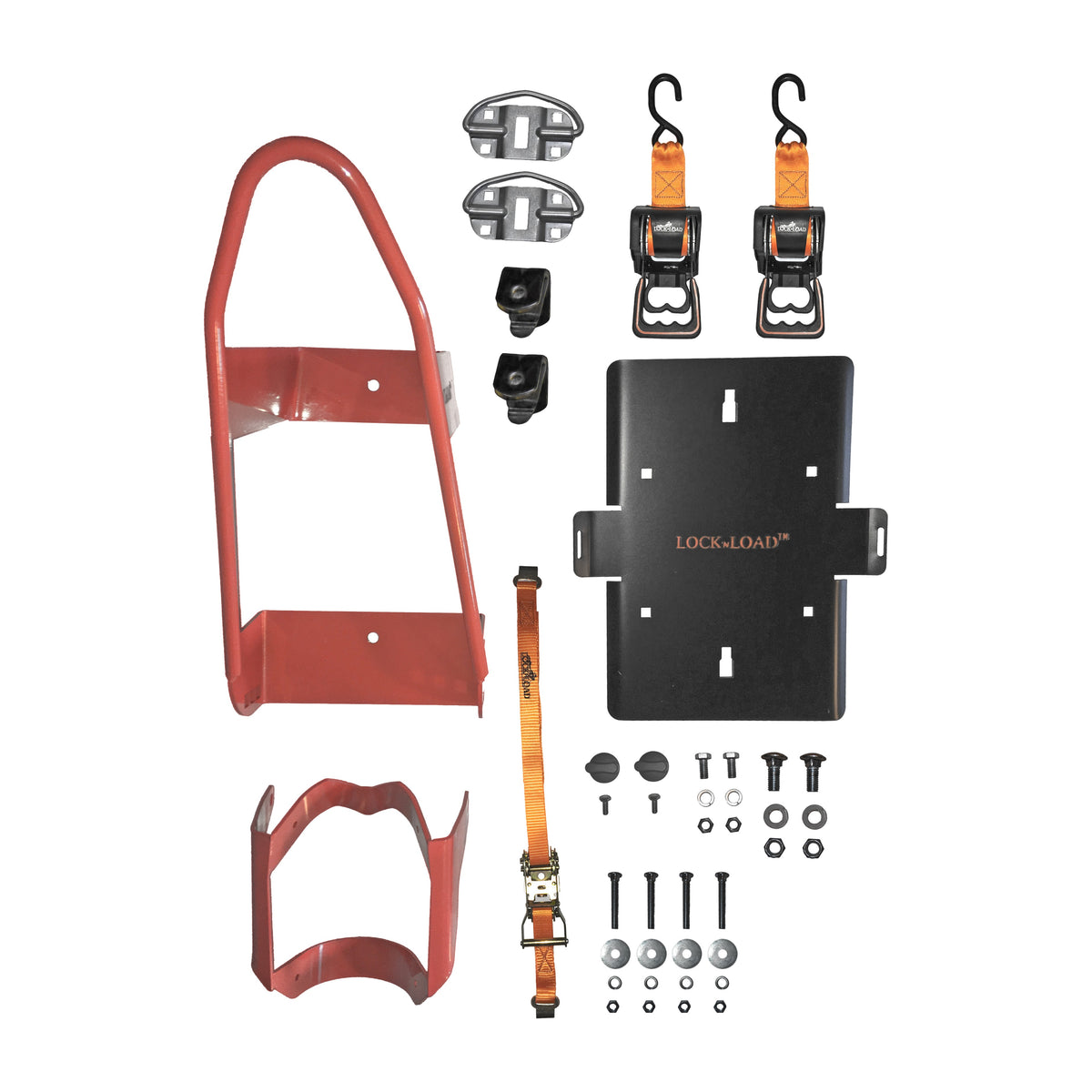 MOTORCYCLE COMBO FRONT CHOCK WITH REAR RATCHET TIE STRAPS - 52-2649-1