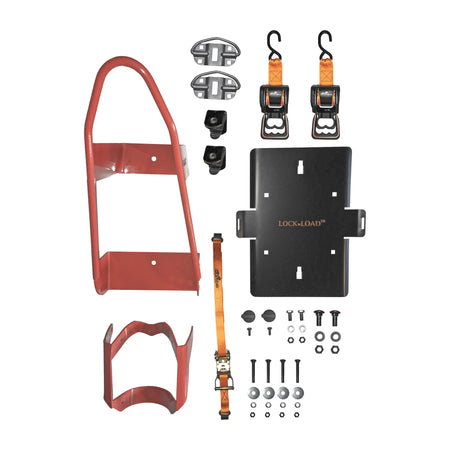 MOTORCYCLE COMBO FRONT CHOCK WITH REAR RATCHET TIE STRAPS - 52-2649-1