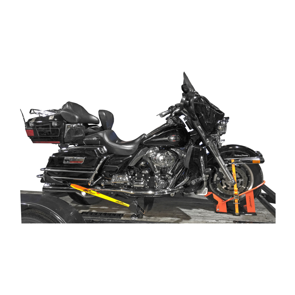 MOTORCYCLE COMBO FRONT CHOCK WITH REAR RATCHET TIE STRAPS - 52-2649-3