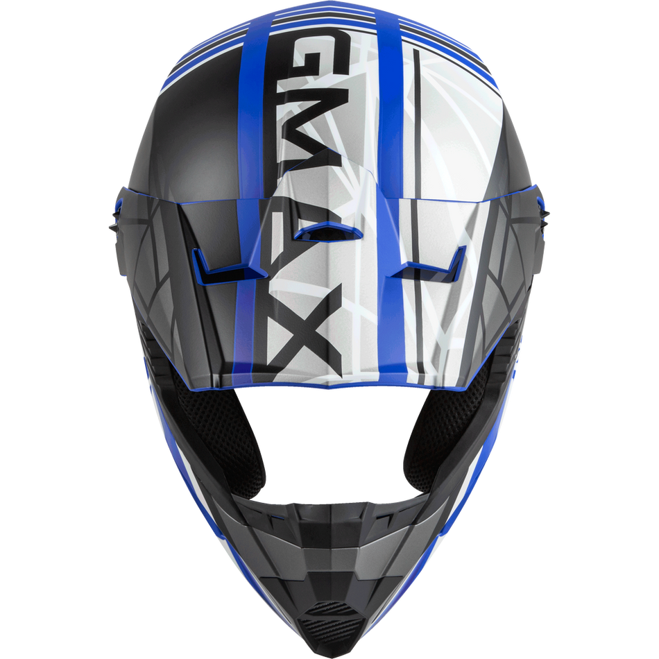 GMAX MX-46 Off Road Mega Helmet Matte Blue/Black/White