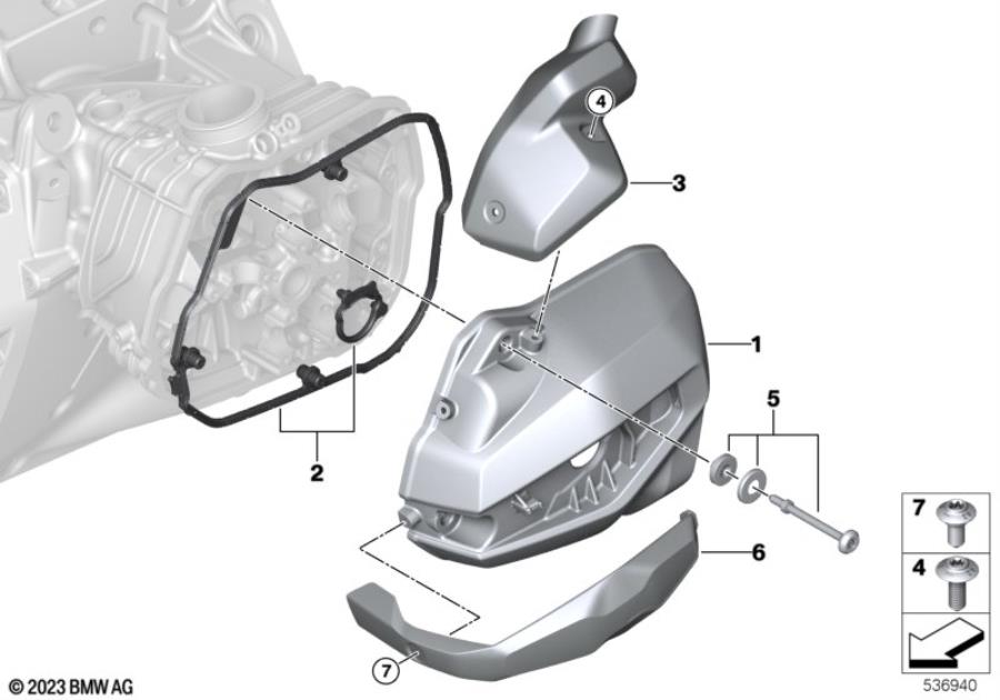 Kit seal cylinder head cover left - 11-12-1-027-893