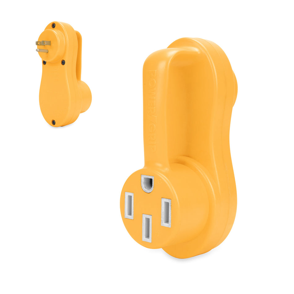 Camco Power Grip Electrical Offset Adapter 15 amp to 50 amp RV Power Adapter - 55137