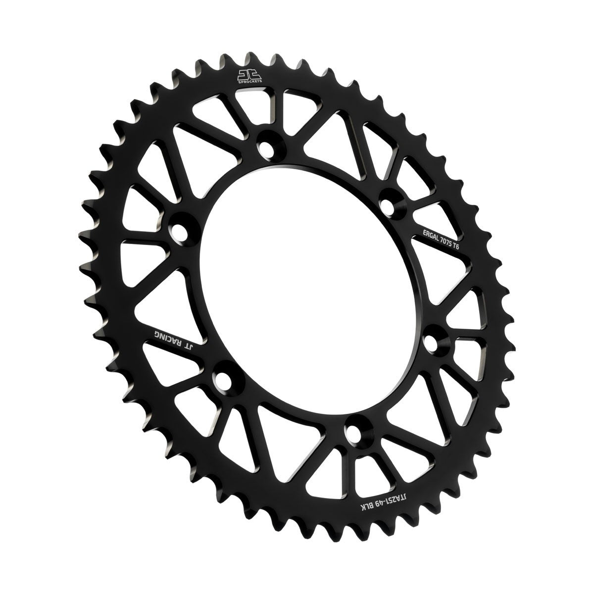 REAR RACELITE SPROCKET ALUM 49T-520 BLK HON/YAM - 554-25149BK