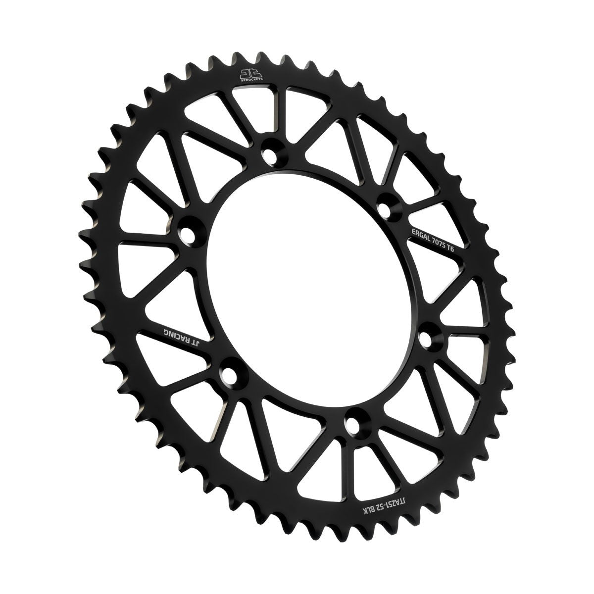REAR RACELITE SPROCKET ALUM 52T-520 BLK HON/YAM - 554-25152BK