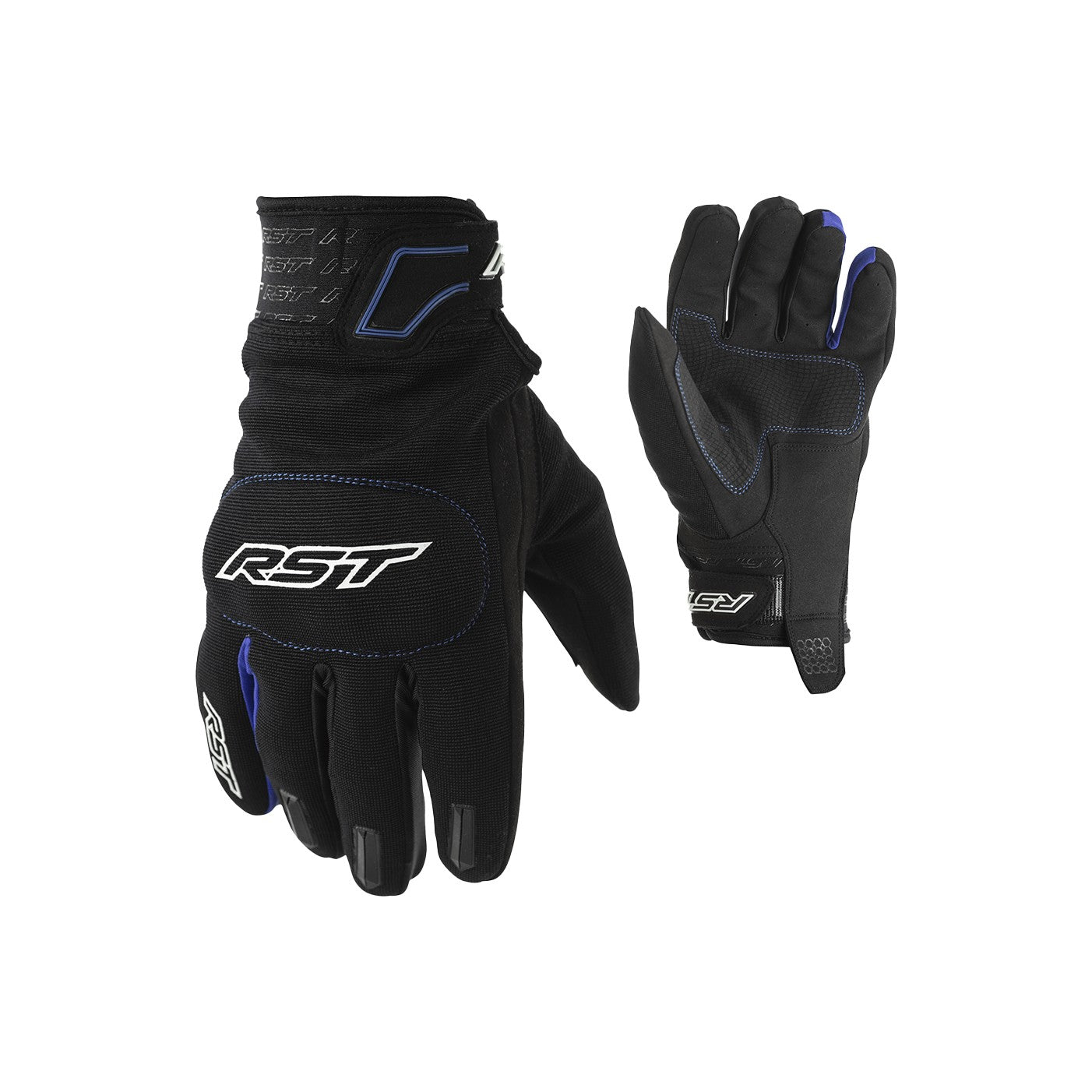RIDER CE GLOVE BLACK/BLUE SM - 556-2100108