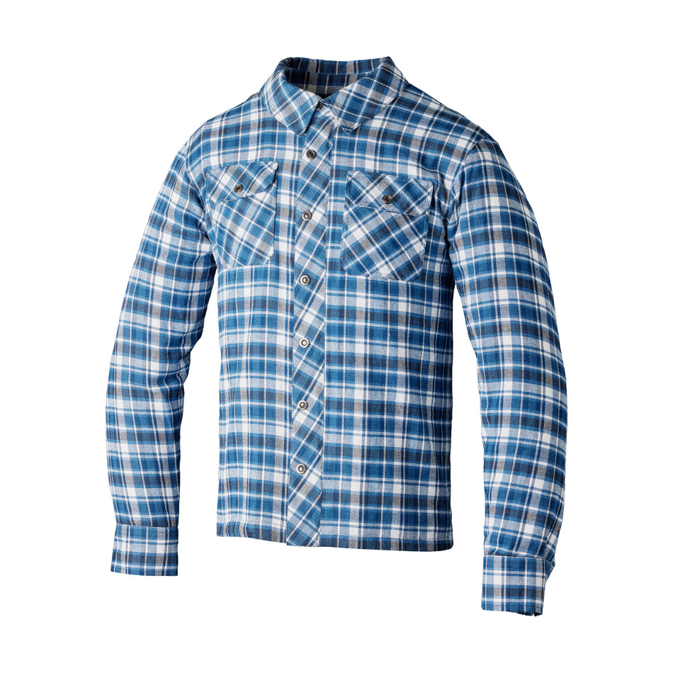 LUMBERJACK CE SHIRT BLUE/GREY CHECK LG - 556-2115444