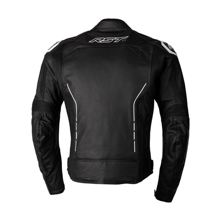 S1 CE JACKET BLACK/BLACK/WHITE LEATHER LG - 556-2977344-1