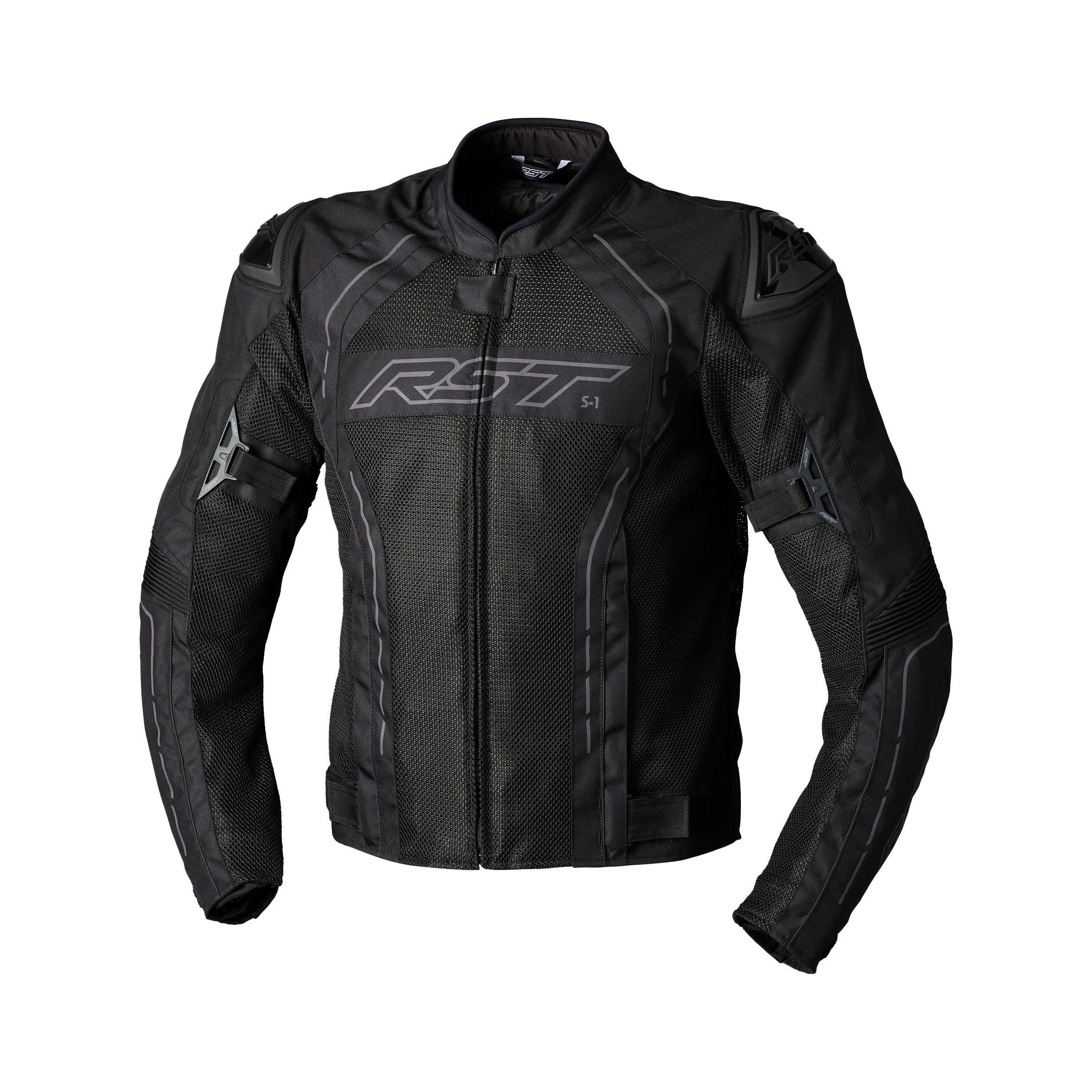 S1 MESH CE JACKET BLACK/BLACK  TEXTILE LG - 556-3117044