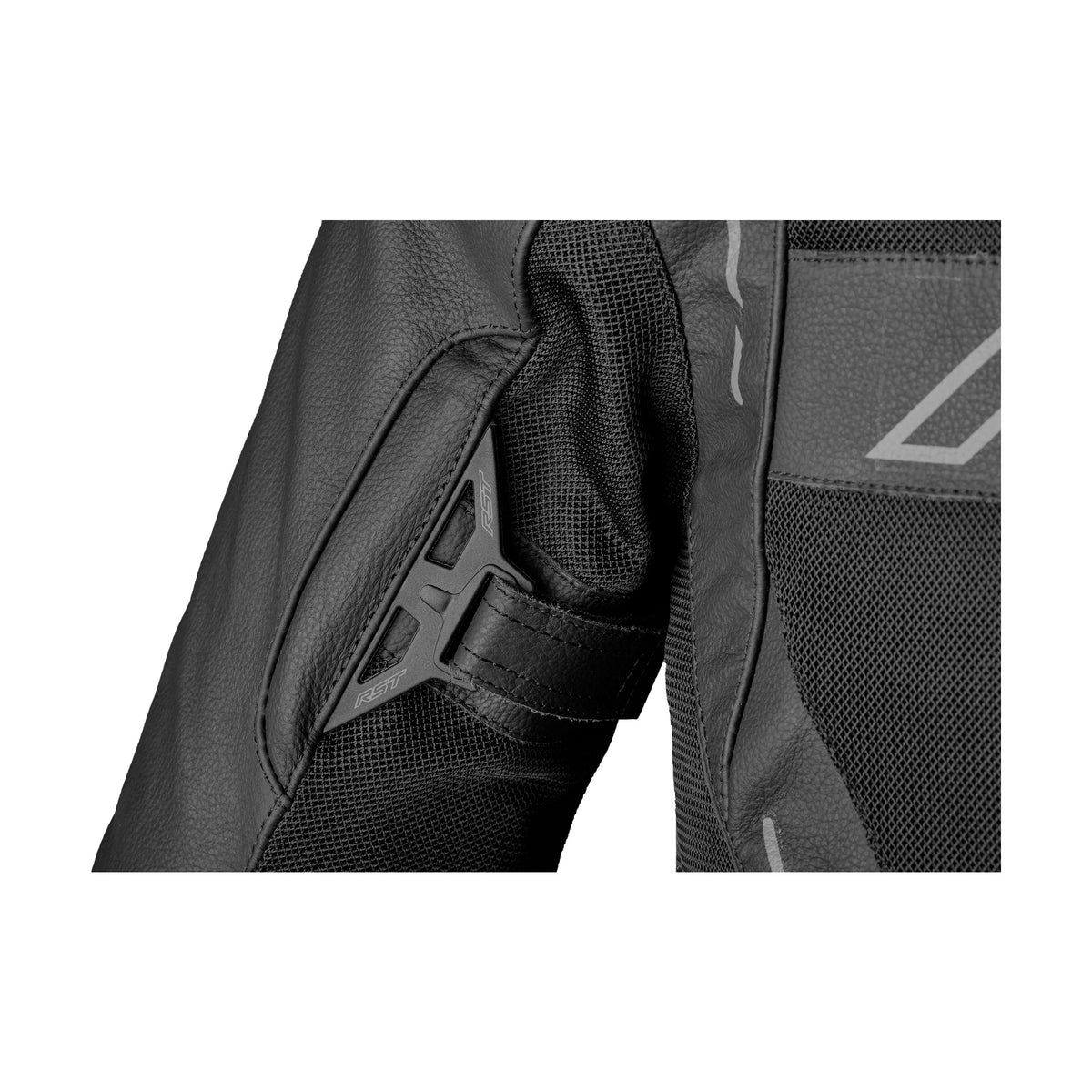 S1 MESH CE JACKET BLACK/BLACK LEATHER LG - 556-3465044-2