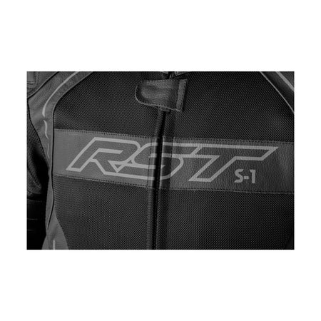 S1 MESH CE JACKET BLACK/BLACK LEATHER LG - 556-3465044-3